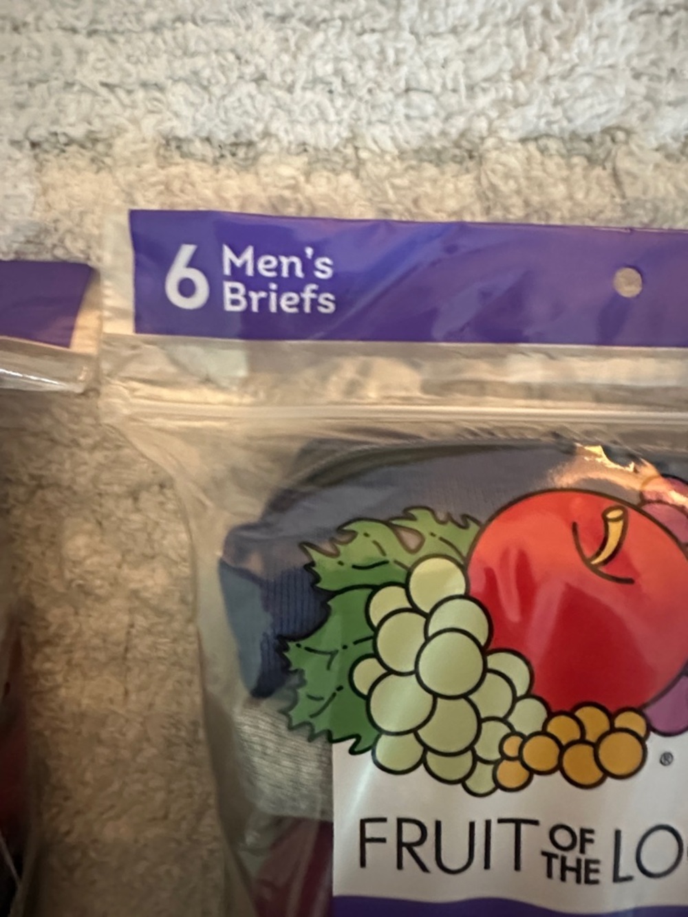 2 PACK!! Fruit of the Loom Mens Multi-Color Briefs Pack - 6 briefs per pack - Picture 5 of 5